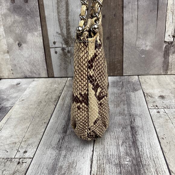 Forth & Towne Purse Shoulder Bag  Leather Reptile Animal Snake Y2K Glam Embossed - Picture 7 of 14